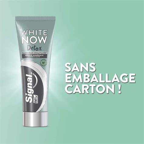 K Zone Signal White Now Dentifrice Blancheur Detox Argile Charbon