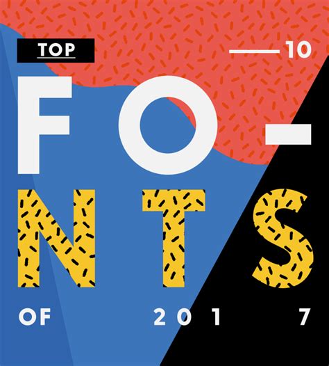 Top Ten Fonts Of 2019