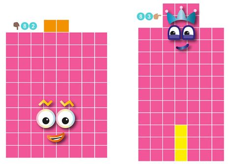 Numberblocks Face Stickers 80 89 Instant Download Pdf Png Etsy India