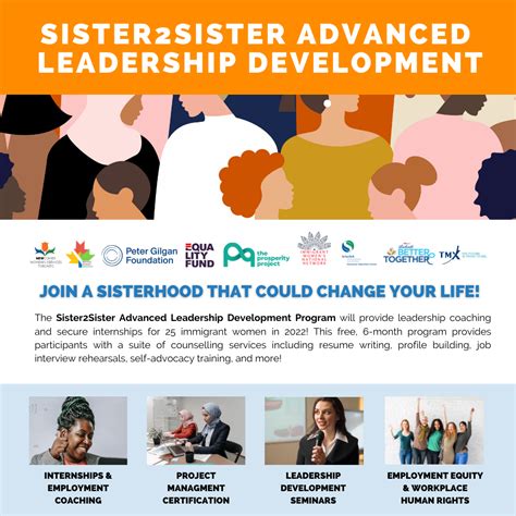 Sister2sister Advanced Leadership Program — Newcomer Womens Services