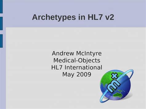 Ppt Archetypes In Hl7 V2 Dokumen Tips