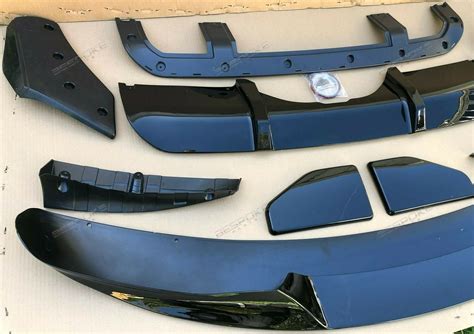 GLOSS BLACK BMW X5 F15 M STYLE AERO BODY KIT FRONT LIP REAR DIFFUSER