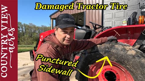 I Punctured A Fluid Filled Tractor Tire And Preventing Weeds In Our