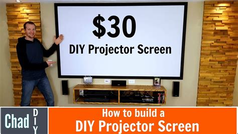 How To Build A 30 Projector Screen Youtube