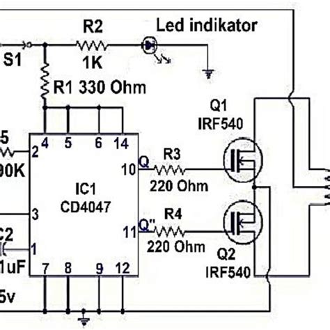 Schematic Of Inverter And Step Up Transformer 220 Vac Source Personal Download Scientific