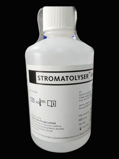 Sysmex 500ml Stromatolyser Reagent Packaging Type Bottle At Rs 4200bottle In Sas Nagar