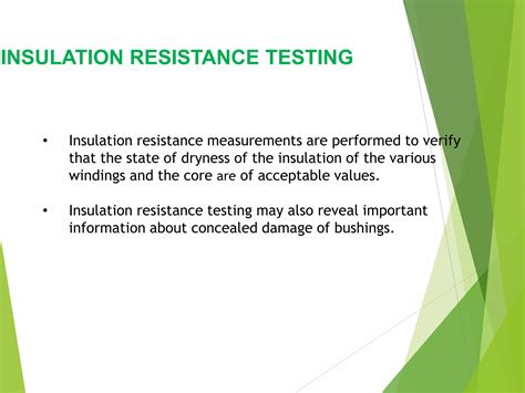 Insulation Resistance Test Ppt