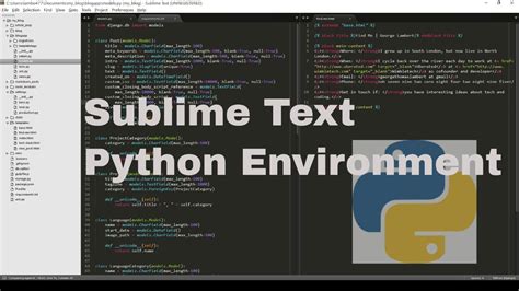 Python Tutorial Setting Up A Python Development Environment In Sublime