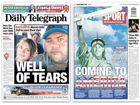 Our Daily And Sunday Telegraph Front Pages Daily Telegraph