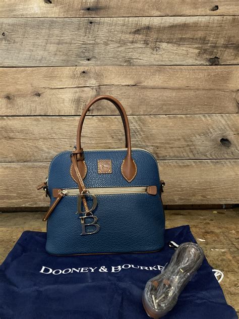 Dooney And Bourke Domed Jeans Pebbled Leather Satchel Fickle Moon Boutique