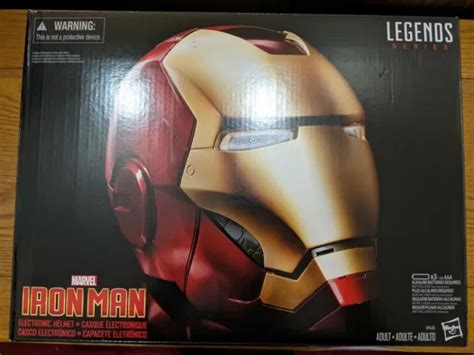 Hasbro Marvel Legends Avengers Iron Man Electronic Helmet Full Scale