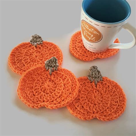 Fall Crochet Patterns Crochet Coaster Pattern Crochet Coasters