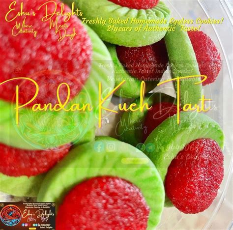 Pandan Kueh Tart Food Drinks Homemade Bakes On Carousell