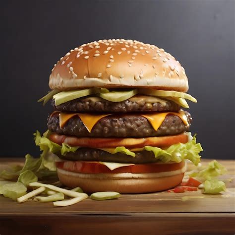 Premium AI Image | Big Mac burger generated by AI