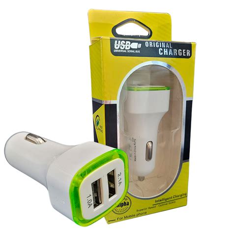 Carregador Veicular Fast Charging Duas Portas USB 2 1A 1 0A