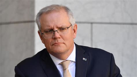 Prime Minister Scott Morrison Gives Impassioned Speech At National