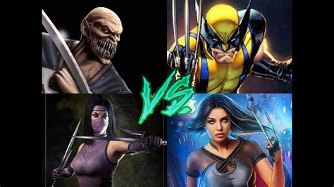 BARAKA MILEENA VS WOLVERINE X 23 YouTube