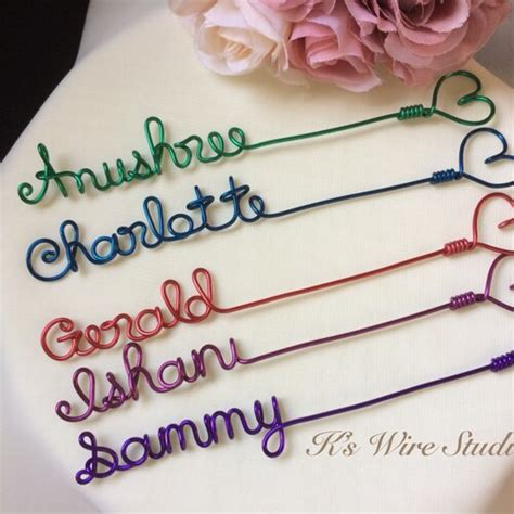 A Custom Wire Bookmark A Personalized Wire Name Bookmark With Etsy