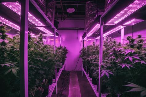 Sala De Cultivo De Cannabis De Alta Tecnolog A Con Sistemas Avanzados