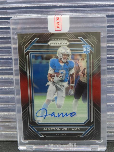 Jameson Williams 2022 Chronicles PB 13 Prizm Black Signatures Red