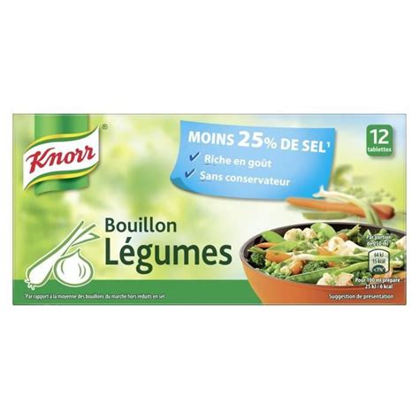 Knorr Bouillon Cube L Gumes R Duit En Sel Cubes G Cdiscount