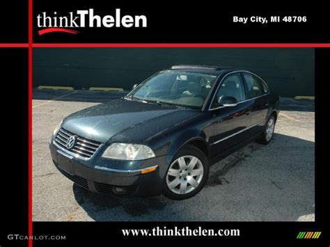 2005 Blue Graphite Metallic Volkswagen Passat Gls 1 8t Sedan 36480765 Photo 10