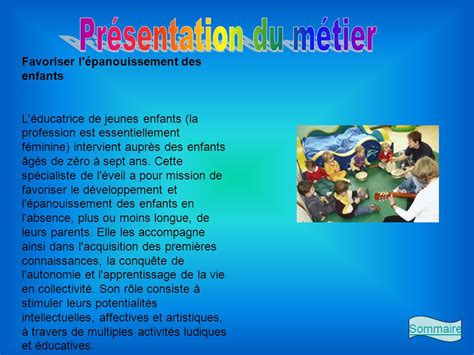 Fiche Metier Educateur De Jeunes Enfants