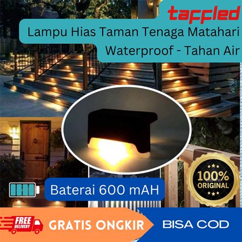 Jual Taffled Lampu Led Tangga Outdoor Teras Luar Rumah Tenaga Matahari