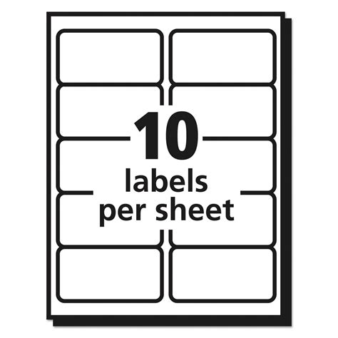 Avery Matte Clear Easy Peel Shipping Labels Laser X Box