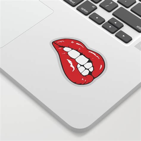 Red Lips Pop Art Sticker By Mydream Society6