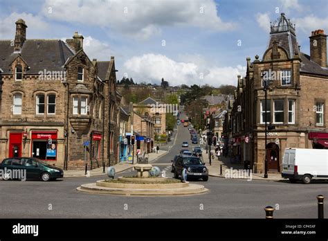 matlock town centre derbyshire england uk stock photo alamy