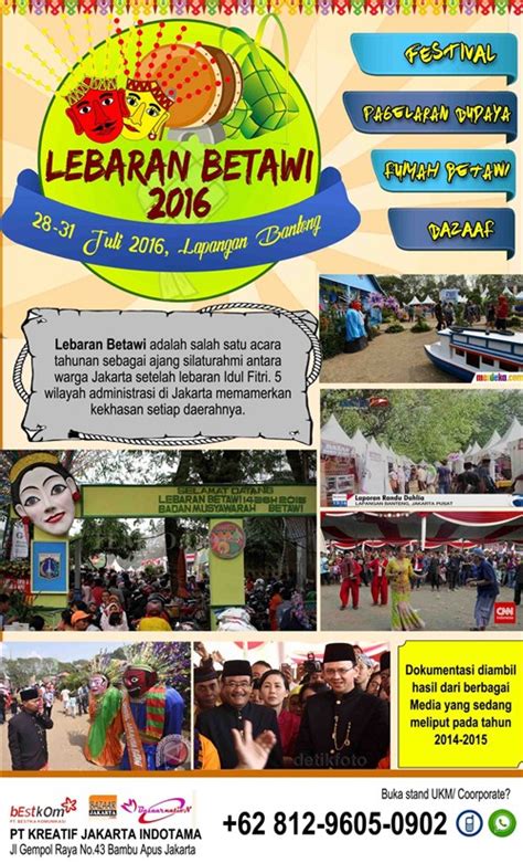 Peluang Usaha Buka Stand Di Lebaran Betawi 2016 AtmaGo