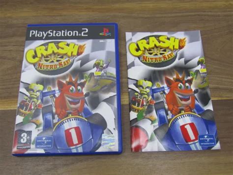 Crash Bandicoot Crash Nitro Kart Playstation 2 Ps2 2003 Case And