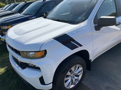 2019 Up Silverado 1500 Hood Stripes