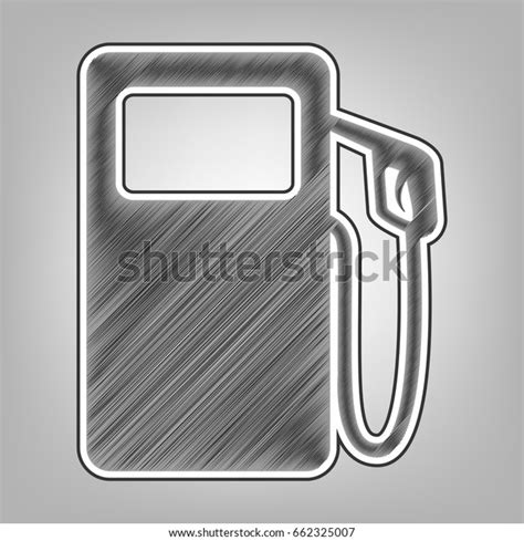 Gas Pump Sign Vector Pencil Sketch Shutterstock