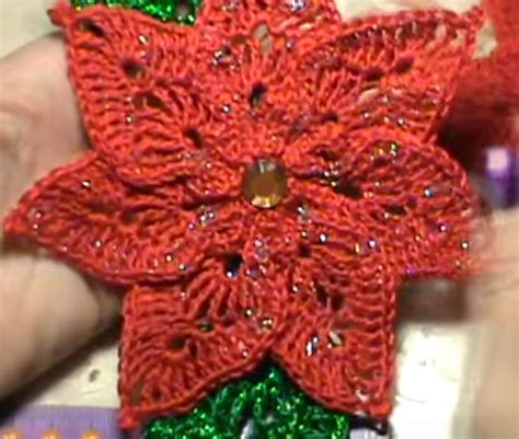 DIY How To Make Poinsettia Flower Crochet Ideas