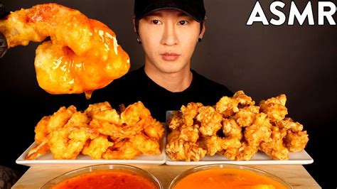 Asmr Sweet Chili Fried Shrimp And Fried Chicken Mukbang No Talking