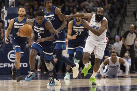 Nba Timberwolves Hold Off Clippers Anthony Edwards Scores