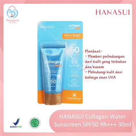 Jual Hanasui Collagen Water Sunscreen Spf Pa Shopee Indonesia