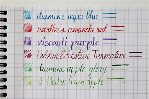 Gourmet Pens: Ink Samples