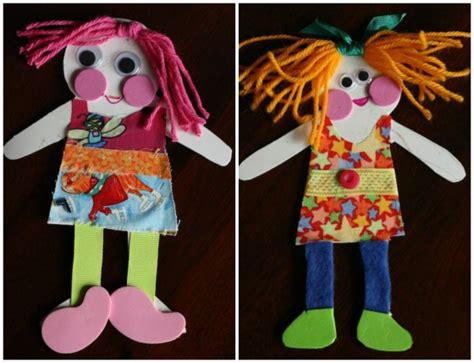 Homemade Paper Dolls Happy Hooligans Crafting With Fabric Scraps