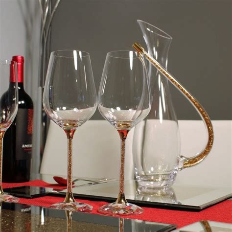 Swarovski Crystal Wine Glasses And Decanter