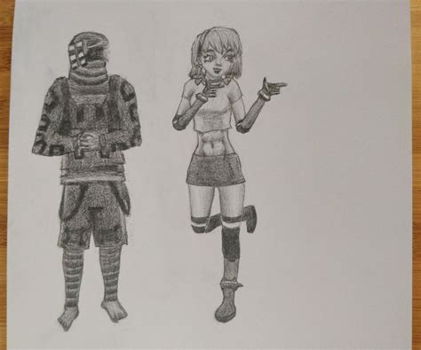 Drawing Of Kondor And Lexa I Made Rfortnitebr