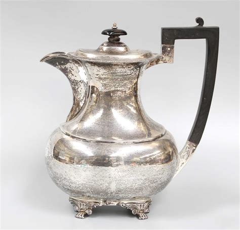 A George V Silver Hot Water Jug Probably By Harrison