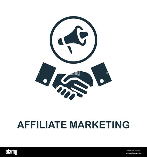 Affiliate Marketing icon. Monochrome sign from affiliate marketing ...