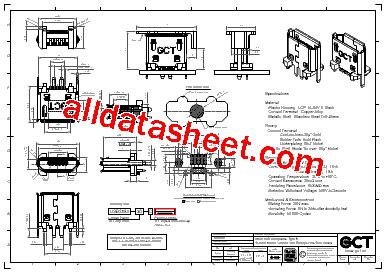 Usb Datasheet Pdf Global Connector Technology