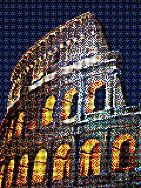 Colosseo Roma Pixel Art Gallery 16 Tavole Quercetti Pixel Art