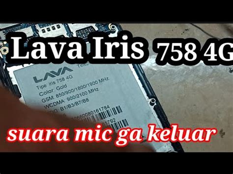 Jalur Mic Lava Iris G Putus Youtube