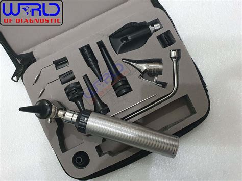 ENT Otoscope Ophthalmoscope Veterinary Nasal Larynx Diagnostic Set