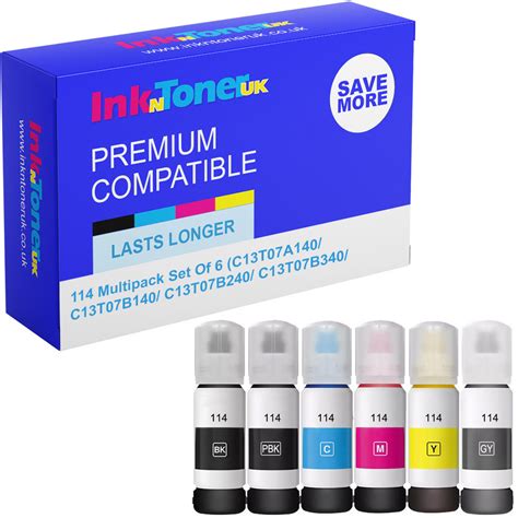 Premium Compatible Epson Multipack Set Of Ink Bottles C T A